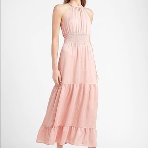 EXPRESS Halter Neck Maxi Smock Dress